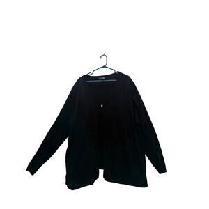 Venezia Jeans Women's Black Knit Cardigan 78% Acrylic 22% Nylon Size 26/28